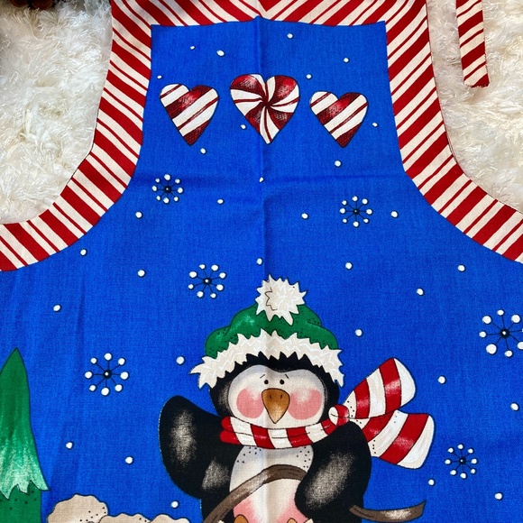 🆕🎄🐧🐻‍❄️ SWEETEST XMAS APRON NWOT - Picture 6 of 13